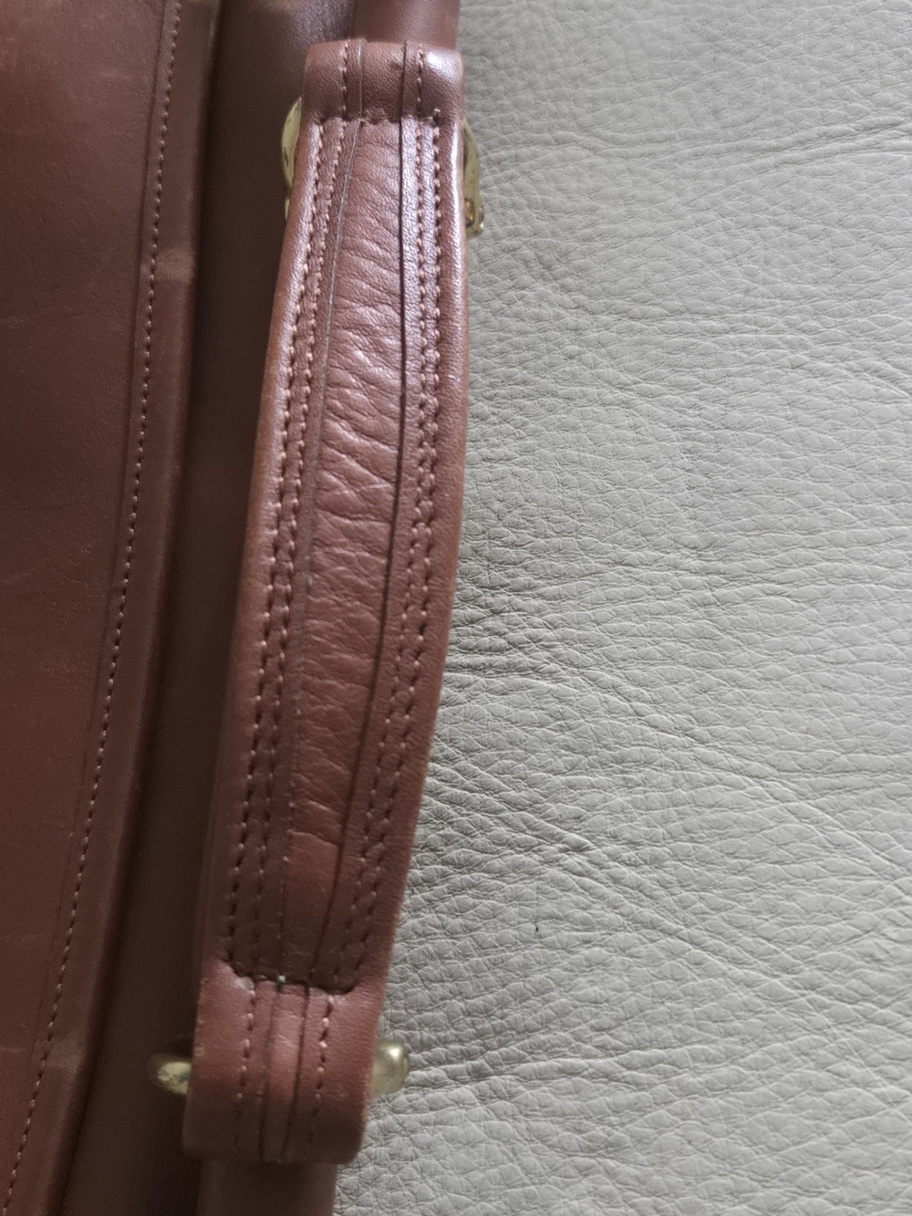 Coach Vintage Brown Leather Briefcase Crossbody 9927 - Picture 16 of 16